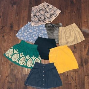 Lot of 8 skirts